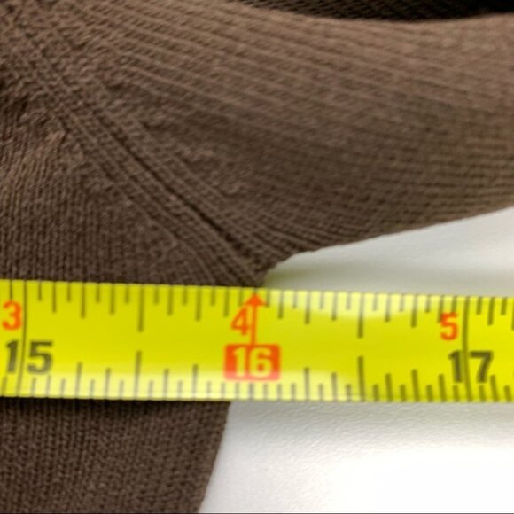 Joseph A Brown ¾ Sleeve Knit Sweater with Fringe size M - Picture 4 of 6